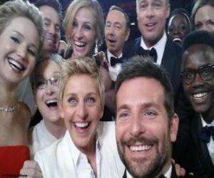 yapboz Oscar 2014, selfie